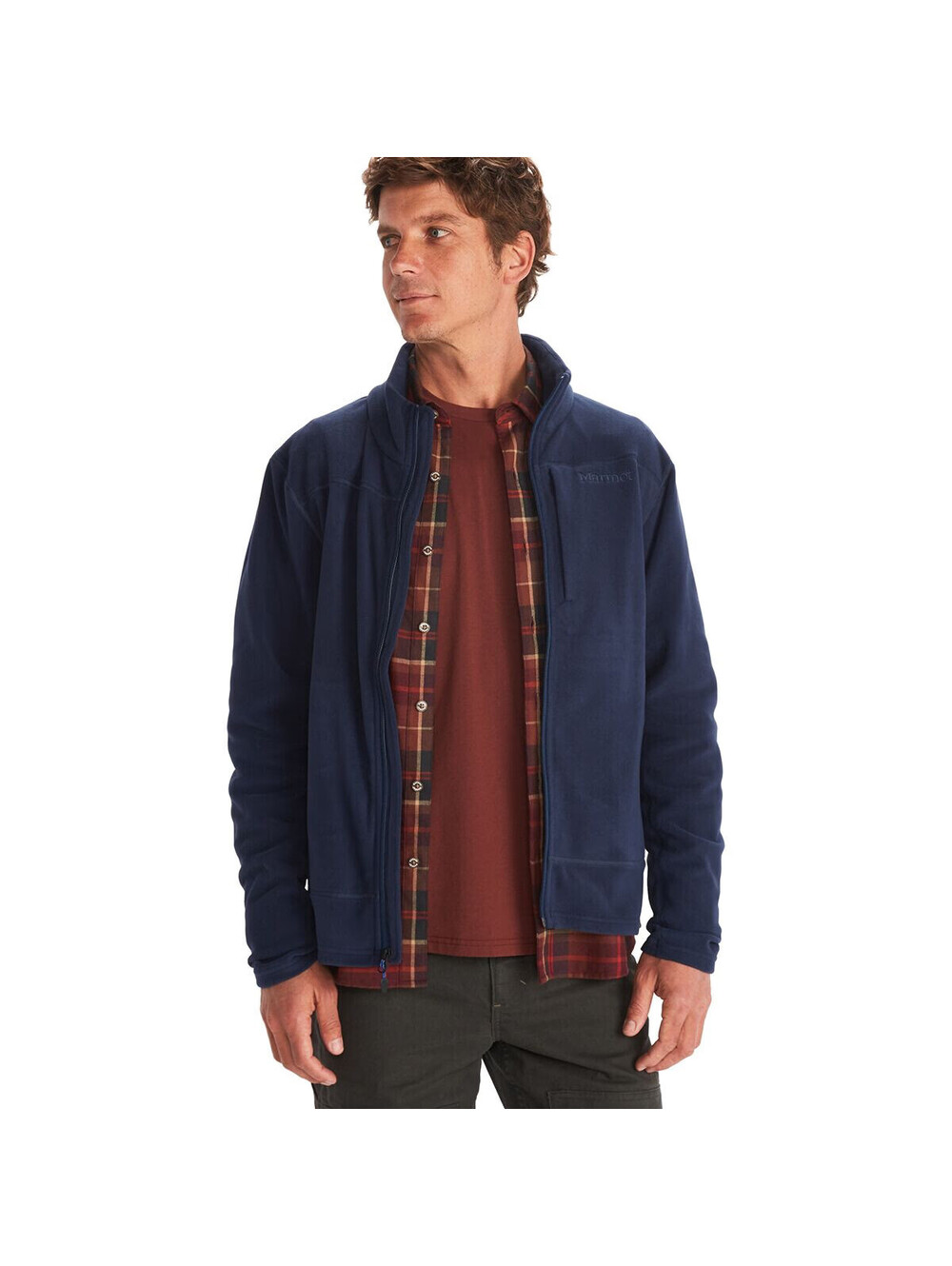 Marmot Reactor Polartec Microfleece Jacket Zip Closure Navy XXL 2XL $100 MSRP